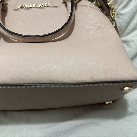 Michael Kors Cream Satchel Bag - Picture 2 of 6